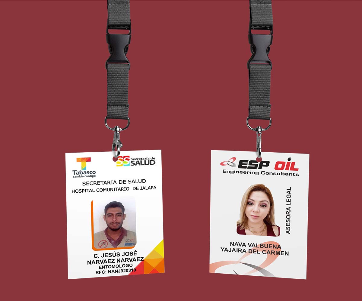 Credenciales de PVC para impresión digital